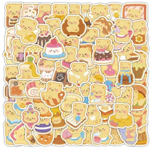 DILIDORA Cute Vinyl Sticker Set, Waterproof Stickers for Water Bottles, Laptop, Skateboard & Journals
