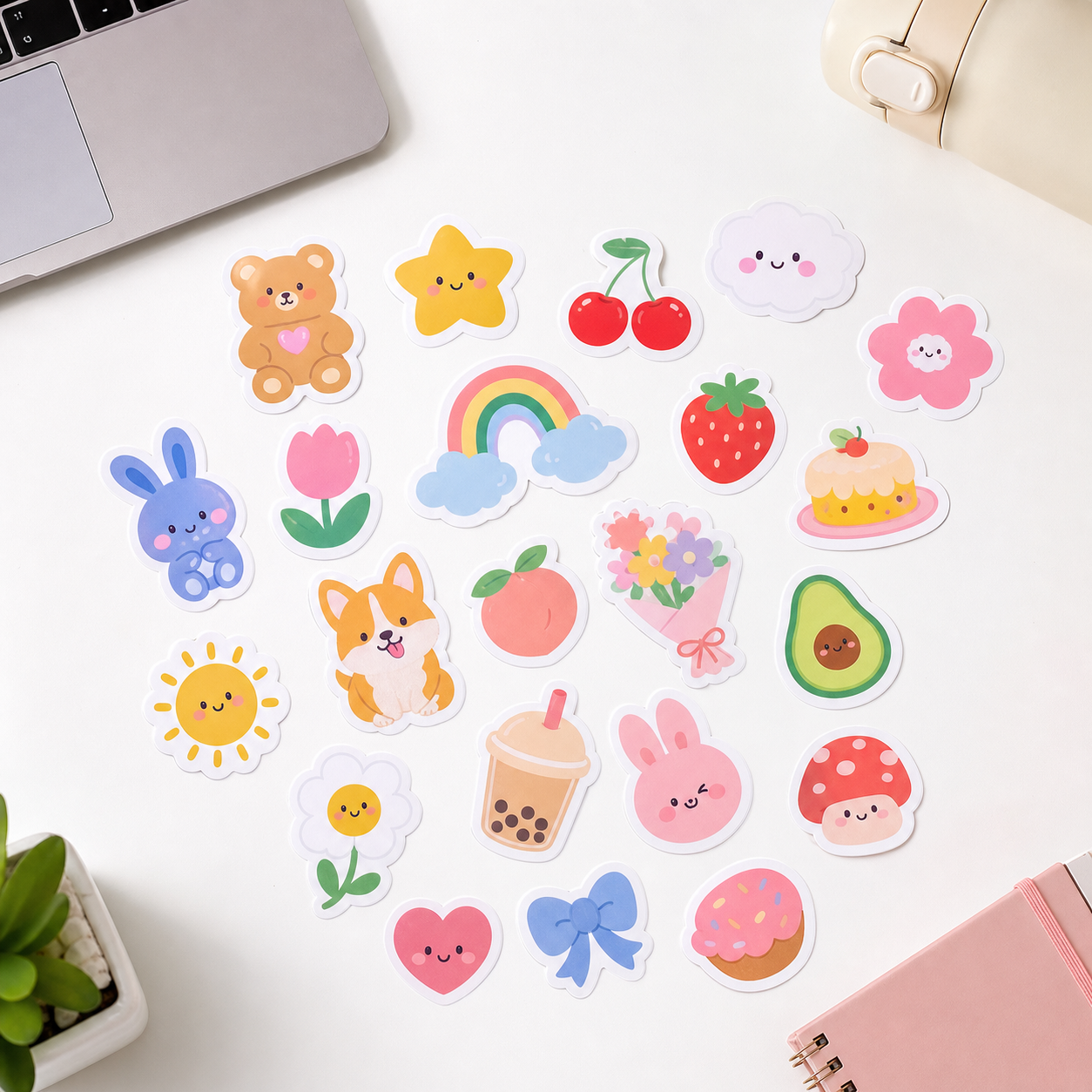 DILIDORA Removable Wall Decals, Cute Peel and Stick Wall Stickers for Bedroom, Nursery, Dorm & Creative Spaces